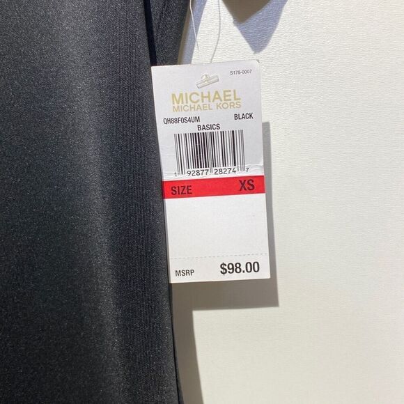 Michael Michael Kors Women's Mesh Short Sleeve Sheath Dress Black Size XS NWT - Picture 4 of 9